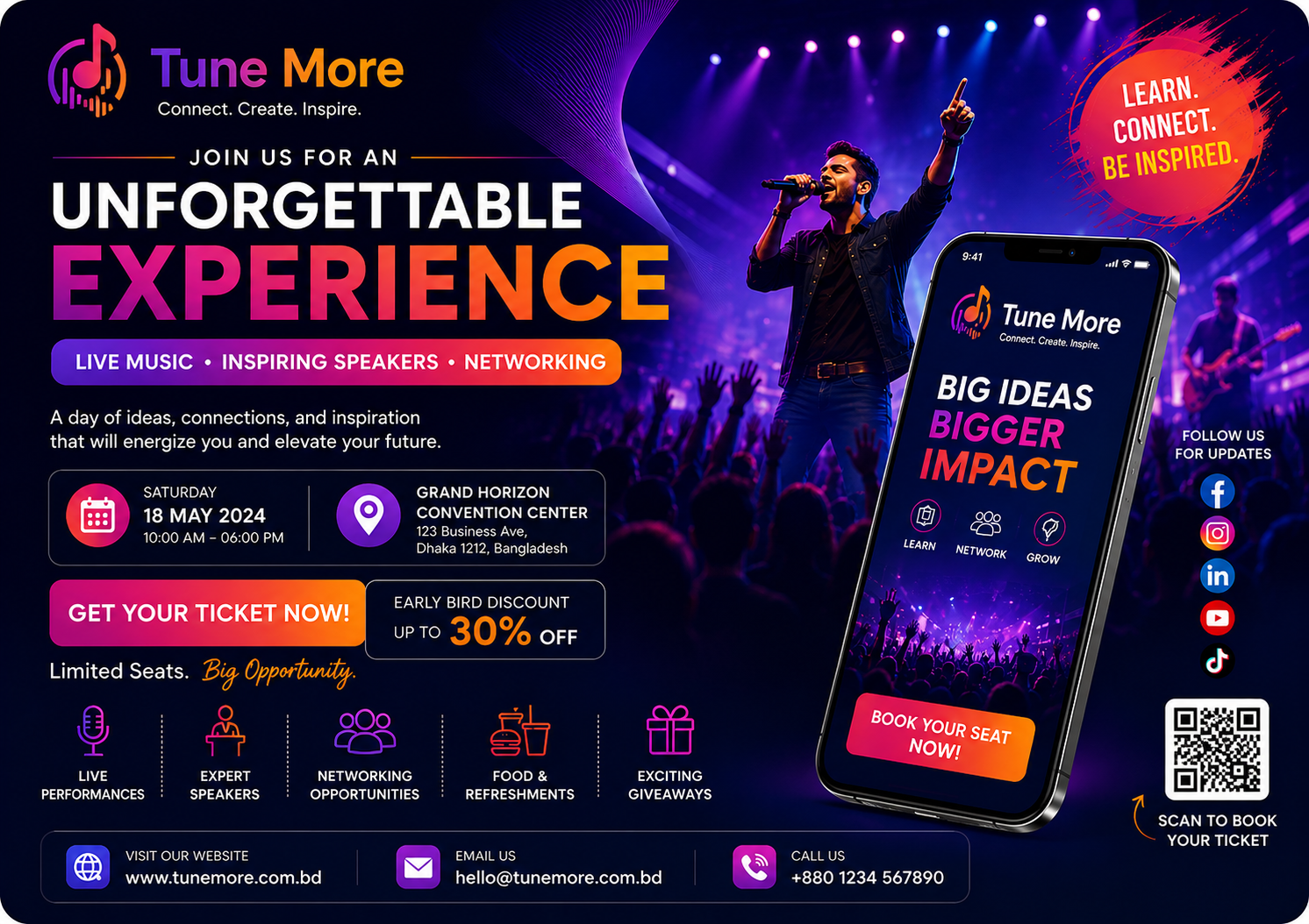 Event Promotion Design promotional creative sample